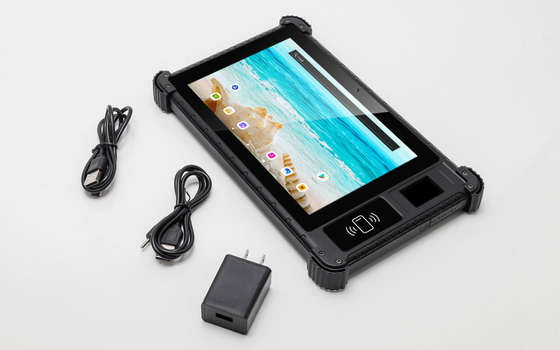 kopen Waterdichte IP65-Vierlingkern 2,0 de Vingerafdruk NFC van PC van 2GB RAM 32GB ROM Rugged Tablet online manufacture