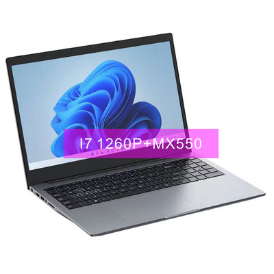 kopen 16 inch gaming laptop computer met Core I7 1260P 12e generatie processor en Nvidia MX550 4GB VGA online manufacture