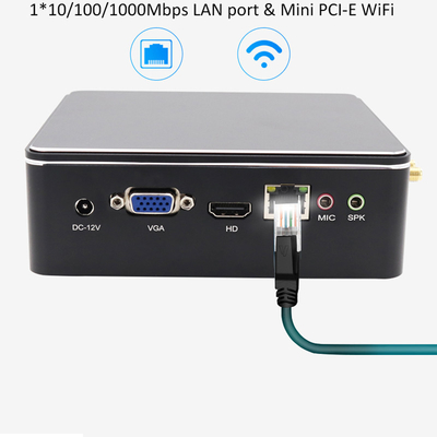 Mini Computer Industriële Intel I3 4005U 5005U I5 4200U 5200U HD Graphics 500 Draagbare Fanless Industriële Win10 Mini PC