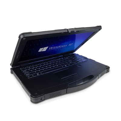 Zwaar uitgevoerde 15,6-inch militaire Toughbook Intel I5 I7 Win 10 industriële IP65