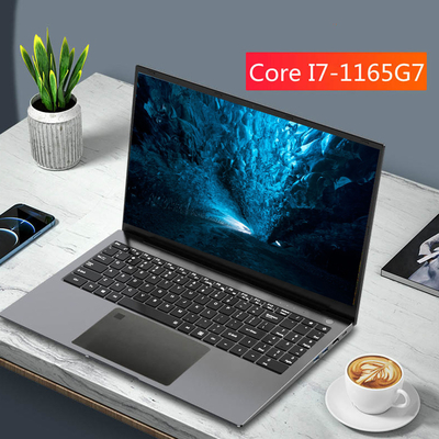 15,6 van de Kerni7 Cpu 11gen van het Duimaluminium van de het Gokkenbewerker Laptop 8gb Ram Notebook MX450 2GB Videokaart